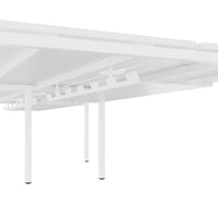 NOVA U Desk del team | 3200 x 1640 mm, bianco