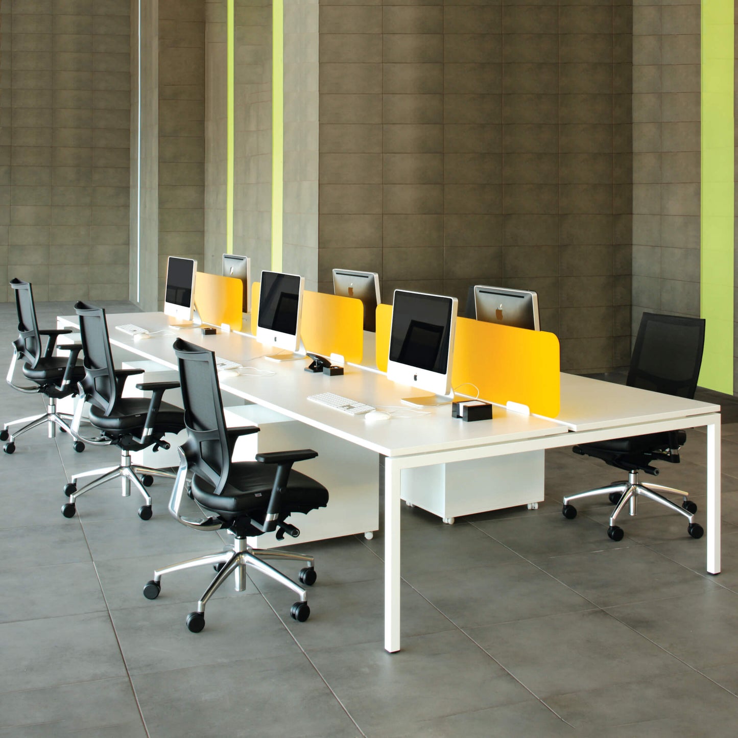 NOVA U Desk del team | 3200 x 1640 mm, bianco