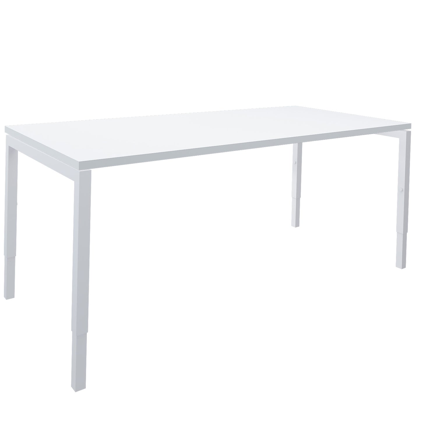 NOVA Uh desk | Manually height adjustable, 1600 x 800 mm, white