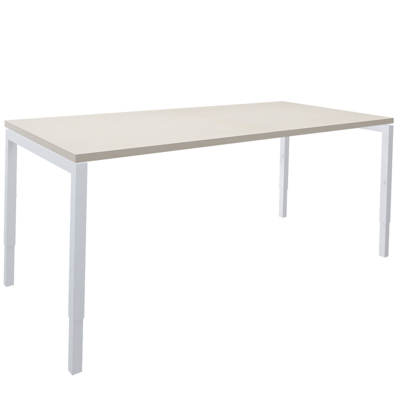 NOVA UH desk | Manually height adjustable, 1600 x 800 mm, maple - 1 Main Image