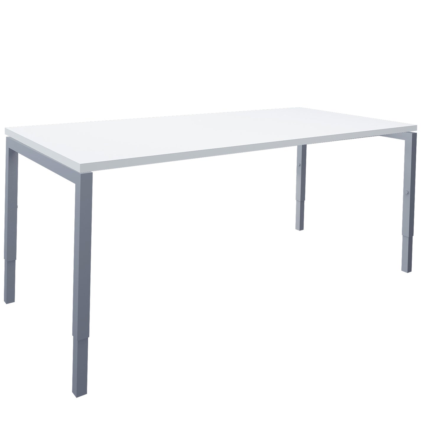 NOVA Uh desk | Manually height adjustable, 1600 x 800 mm, white