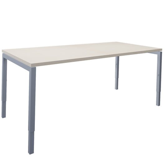 NOVA UH Schreibtisch | Manuell höhenverstellbar, 1600 x 800 mm, Ahorn