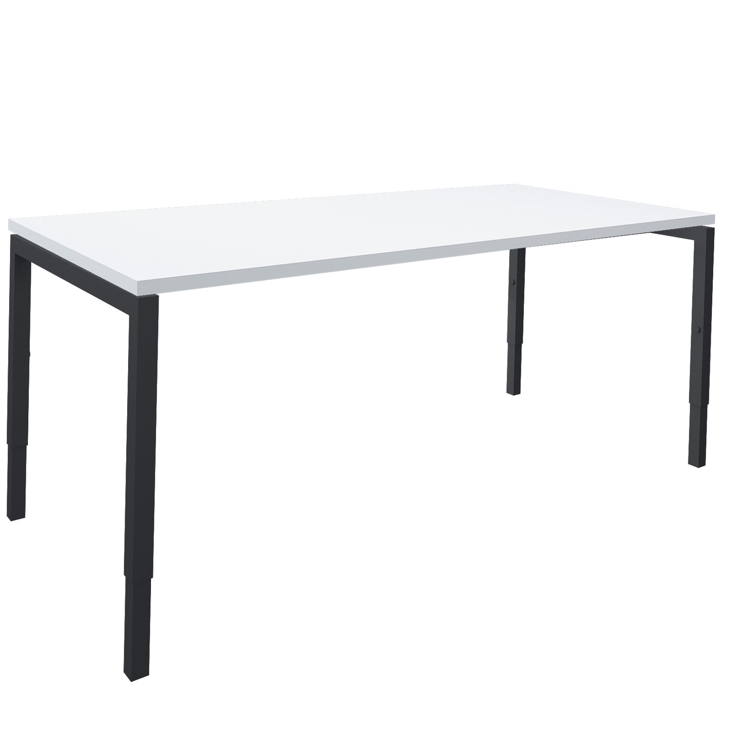 NOVA Uh desk | Manually height adjustable, 1600 x 800 mm, white