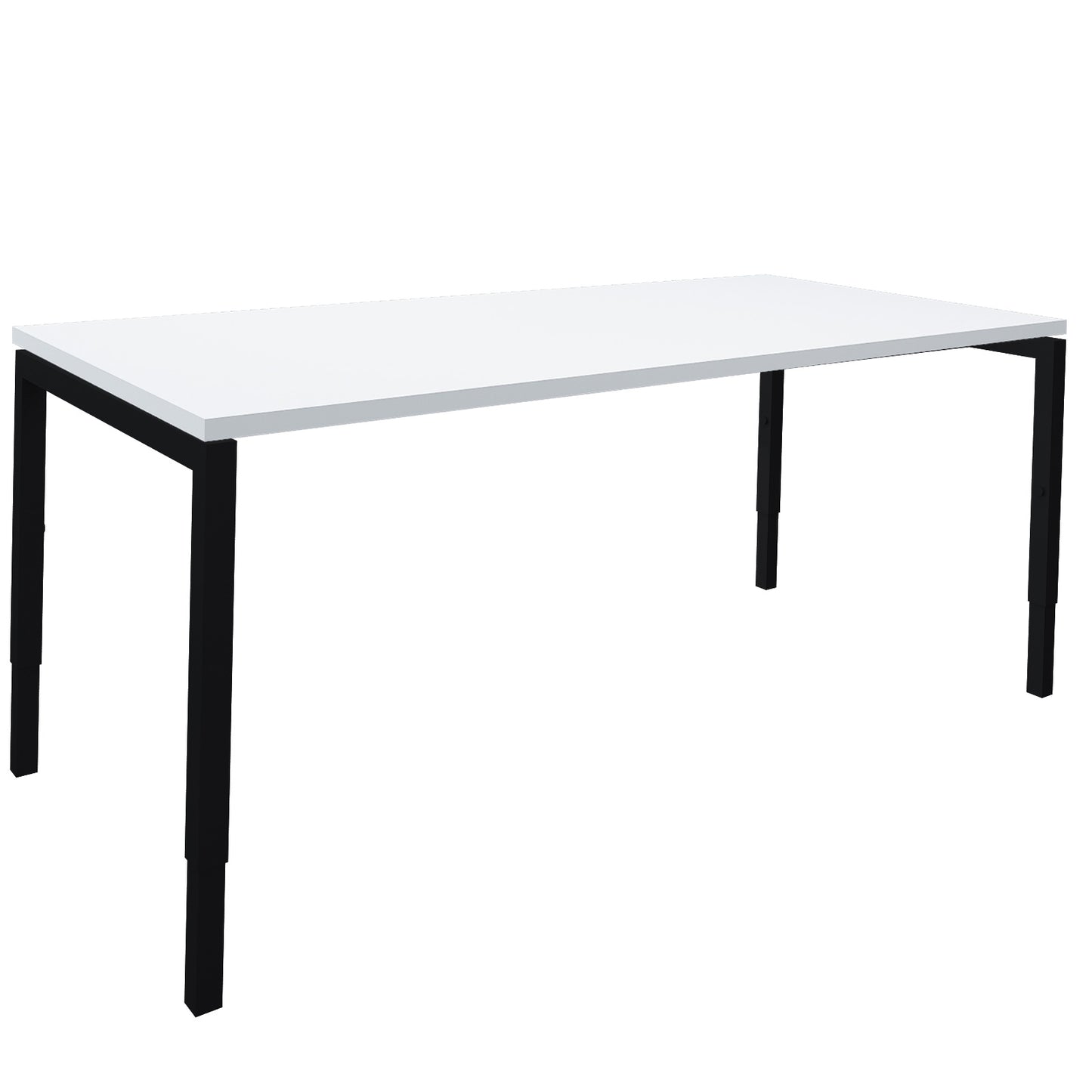 NOVA Uh desk | Manually height adjustable, 1600 x 800 mm, white