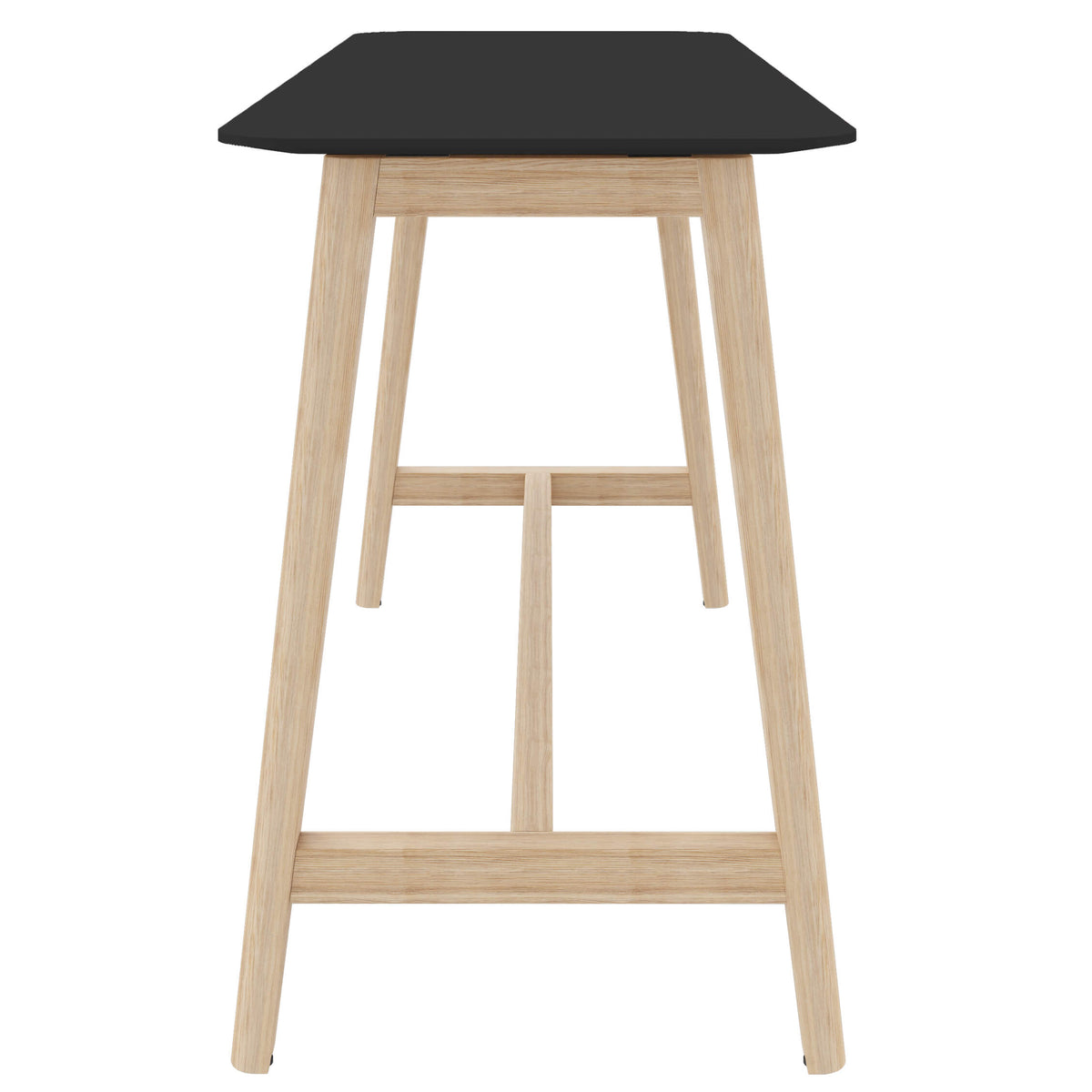 NOVA WOOD Hochtisch | 1200-1800 mm, Massivholz-Gestell, HPL - 3 Lightbox Main Image