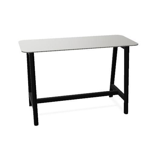 NOVA WOOD Hochtisch | 1200-1800 mm, Massivholz-Gestell, HPL