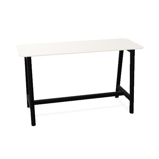 NOVA WOOD Hochtisch | 1200-1800 mm, Massivholz-Gestell, HPL