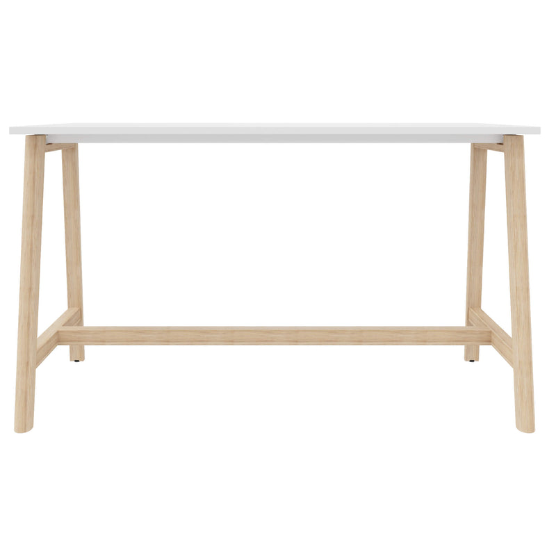 NOVA WOOD Hochtisch | 1200-1800 mm, Massivholz-Gestell, Melamin - 4 Main Image