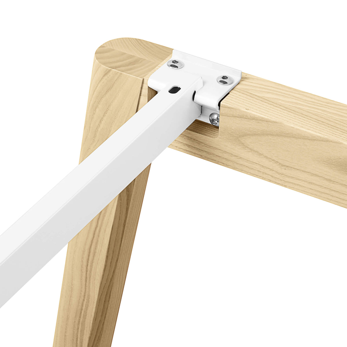NOVA WOOD Hochtisch | 1200-1800 mm, Massivholz-Gestell, Melamin