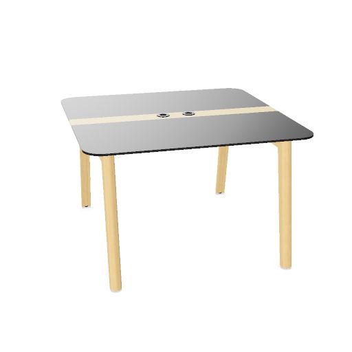 NOVA WOOD Konferenztisch | 1200 - 2800 mm (4-10 Personen), Elektrifiziert, HPL