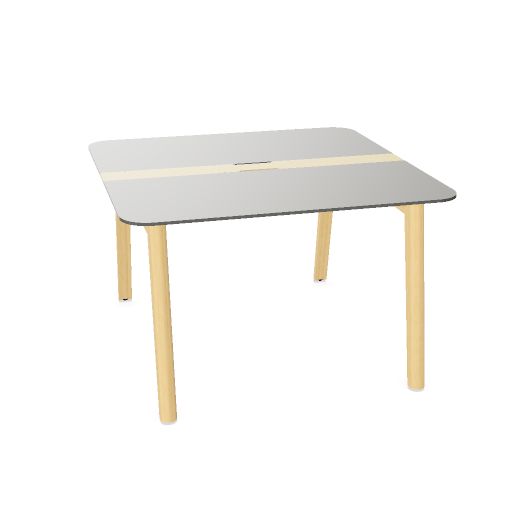 NOVA WOOD Konferenztisch | 1200 - 2800 mm (4-10 Personen), Elektrifiziert, HPL