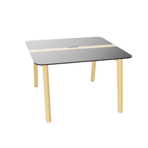 NOVA WOOD Konferenztisch | 1200 - 2800 mm (4-10 Personen), Elektrifiziert, HPL