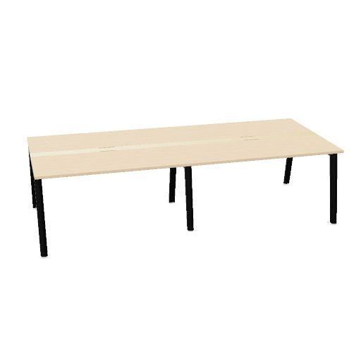 NOVA WOOD Konferenztisch | 1200 - 2800 mm (4-10 Personen), Elektrifiziert, Melamin