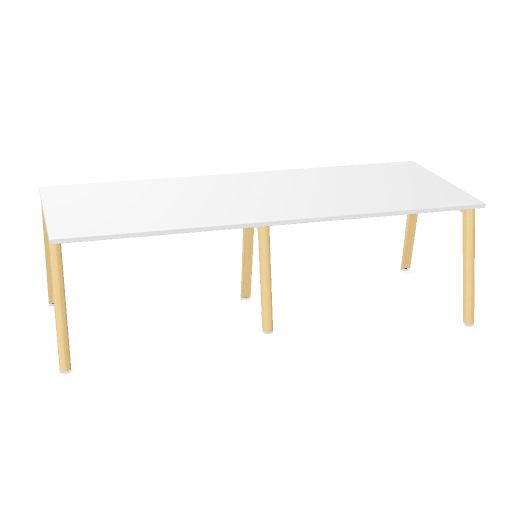 NOVA WOOD Konferenztisch | 1200 - 2800 mm (4-10 Personen), Elektrifiziert, Melamin