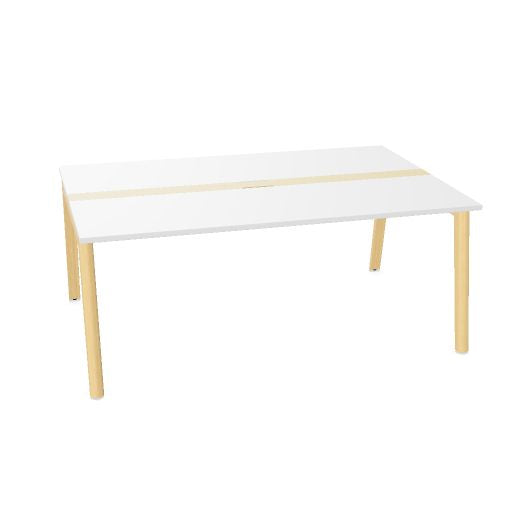 NOVA WOOD Konferenztisch | 1200 - 2800 mm (4-10 Personen), Elektrifiziert, Melamin