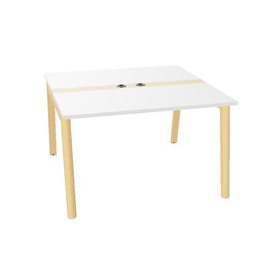 NOVA WOOD Konferenztisch | 1200 - 2800 mm (4-10 Personen), Elektrifiziert, Melamin