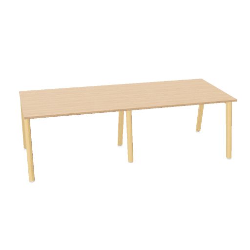 NOVA WOOD Konferenztisch | 1200 - 2800 mm (4-10 Personen), Elektrifiziert, Melamin