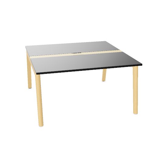 NOVA WOOD Konferenztisch | 1200 - 2800 mm (4-10 Personen), Elektrifiziert, Melamin