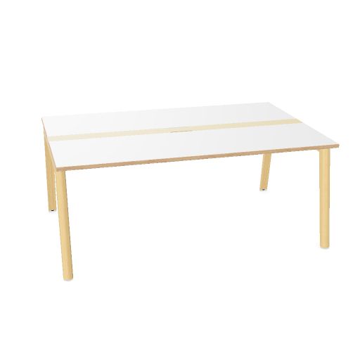 NOVA WOOD Konferenztisch | 1200 - 2800 mm (4-10 Personen), Elektrifiziert, Melamin
