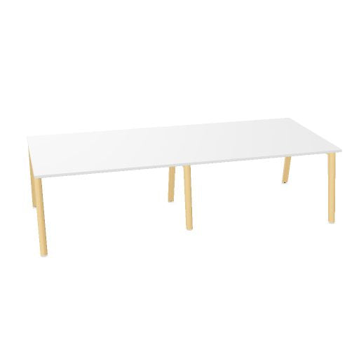 NOVA WOOD Konferenztisch | 1200 - 2800 mm (4-10 Personen), Elektrifiziert, Melamin