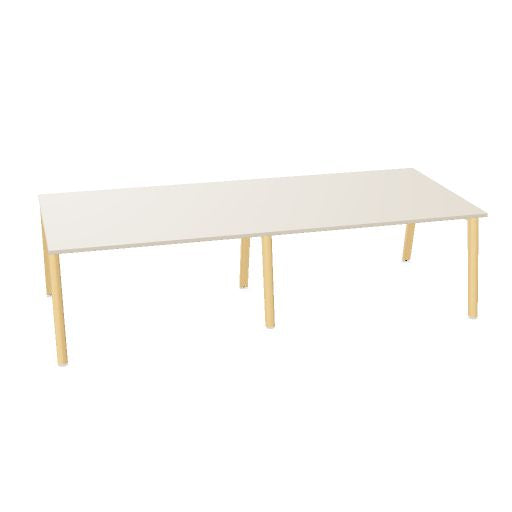 NOVA WOOD Konferenztisch | 1200 - 2800 mm (4-10 Personen), Elektrifiziert, Melamin