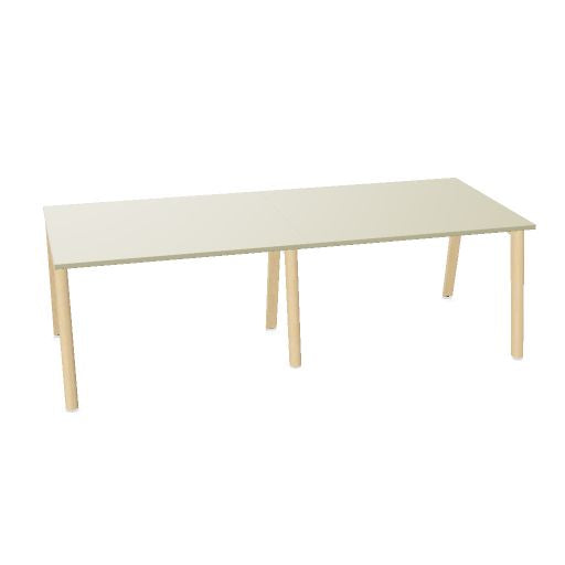 NOVA WOOD Konferenztisch | 1200 - 2800 mm (4-10 Personen), Elektrifiziert, Melamin