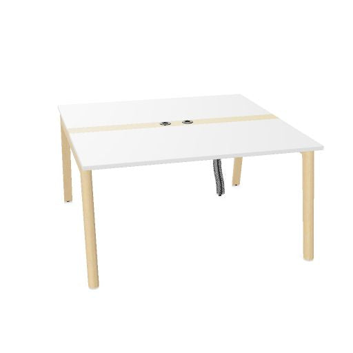 NOVA WOOD Konferenztisch | 1200 - 2800 mm (4-10 Personen), Elektrifiziert, Melamin