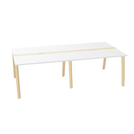 NOVA WOOD Konferenztisch | 1200 - 2800 mm (4-10 Personen), Elektrifiziert, Melamin