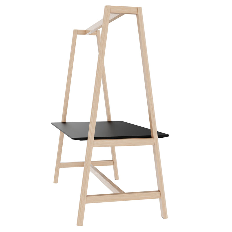 NOVA WOOD Multipurpose Tisch | 1400 - 1800 x 740 - 1050 mm, Fenix Schwarz - 3 Main Image