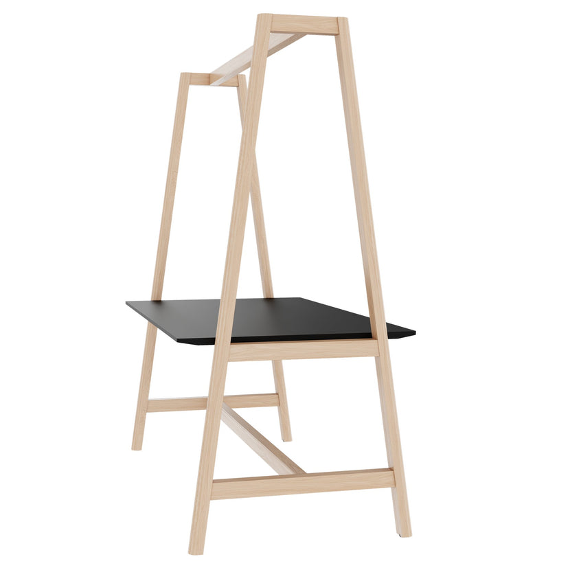 NOVA WOOD Tabella multiuso | 1400 - 1800 x 740 - 1050 mm, Fenix ​​Black