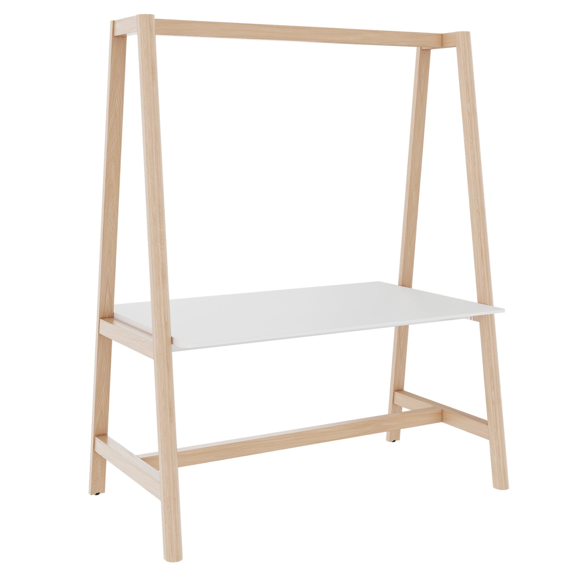 NOVA WOOD Multipurpose Tisch | 1400 - 1800 x 740 - 1050 mm, HPL Weiß