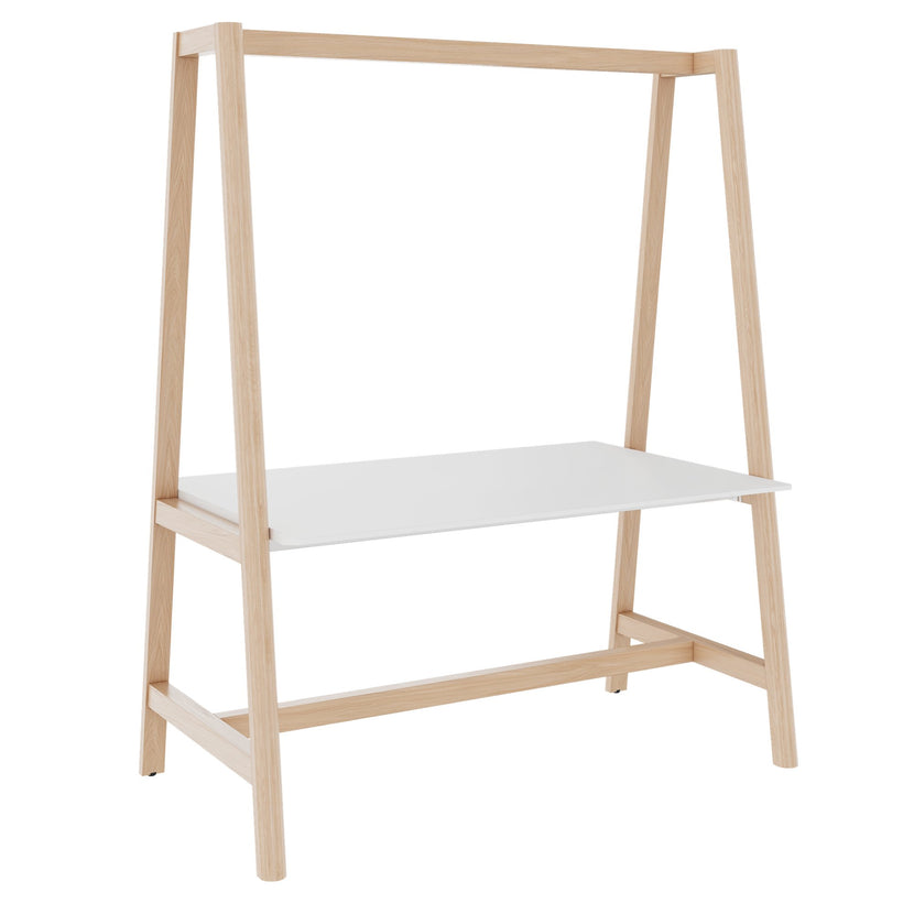 NOVA WOOD Multipurpose Tisch | 1400 - 1800 x 740 - 1050 mm, HPL Weiß