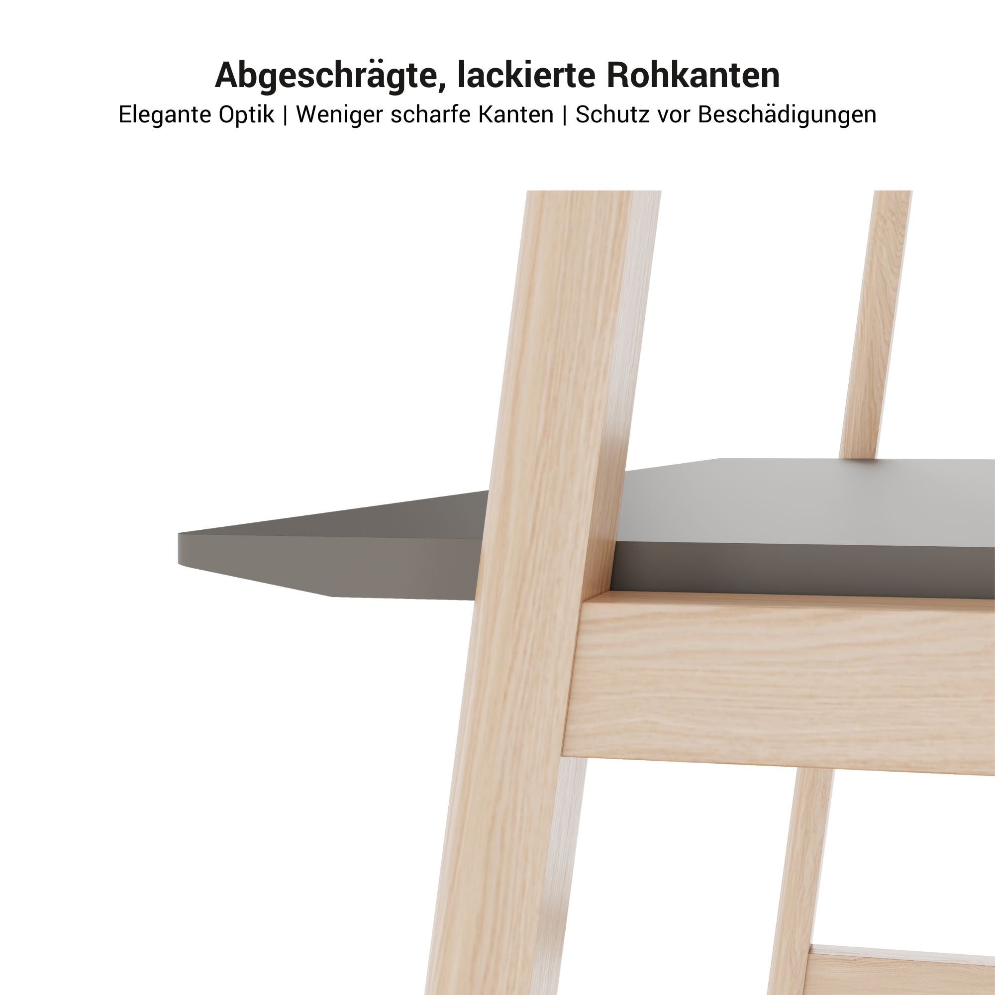 NOVA WOOD Multipurpose Tisch | 1400 - 1800 x 740 - 1050 mm, HPL Weiß