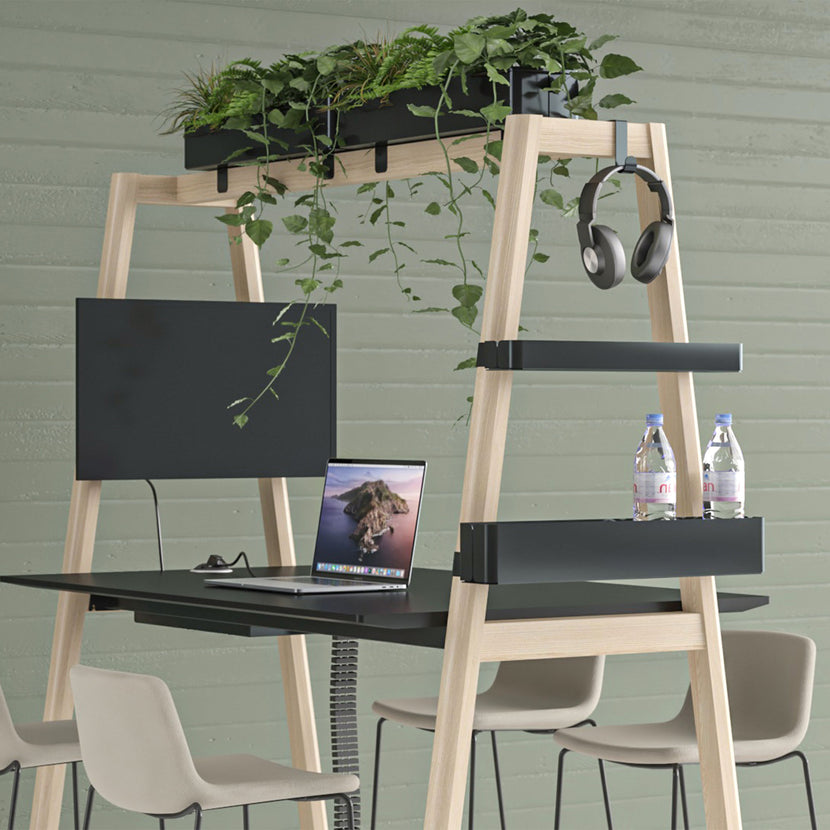 NOVA WOOD Multipurpose Tisch | 1400 - 1800 x 740 - 1050 mm, Weiß