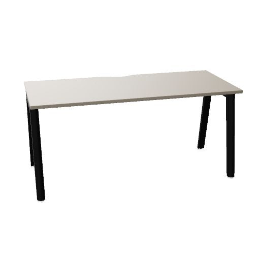 NOVA WOOD Schreibtisch | 1200 - 1800 mm, Massivholz-Gestell, Melamin