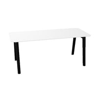 NOVA WOOD Schreibtisch | 1400 - 1800 mm, Massivholz-Gestell, HPL