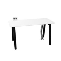NOVA WOOD Schreibtisch | 1400 - 1800 mm, Massivholz-Gestell, HPL
