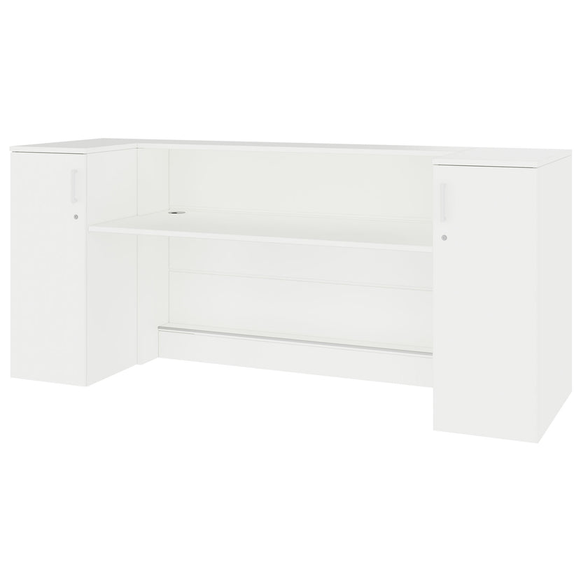 Contatore di accoglienza Novum | 2000-2400 mm, illuminazione a LED multicolore, bianco