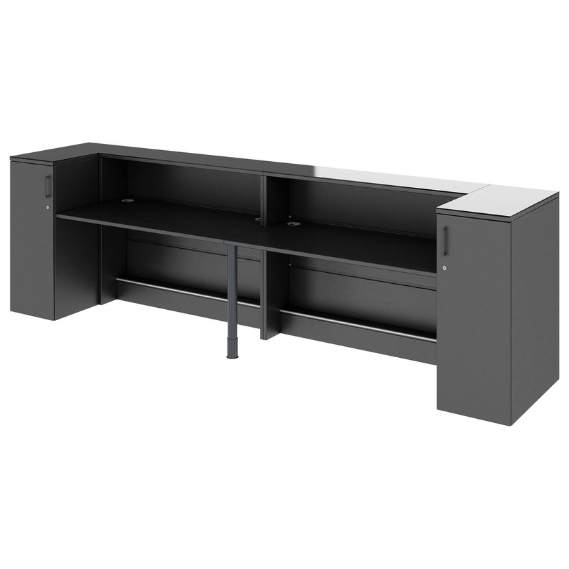 Contatore di accoglienza Novum | 3200-4000 mm, illuminazione a LED multicolore, antracite