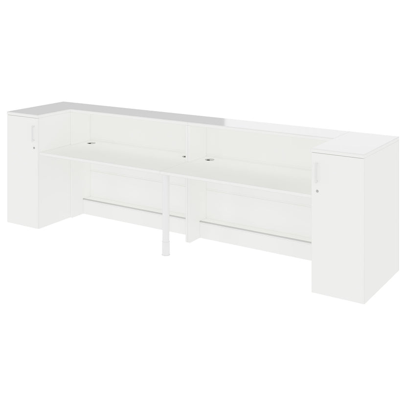 Contatore di accoglienza Novum | 3200-4000 mm, illuminazione a LED multicolore, bianco