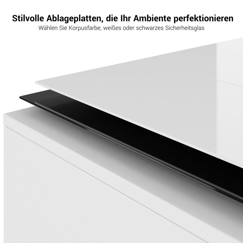 NOVUM Empfangstheke | 5200 - 6000 mm, Multicolor-LED-Beleuchtung, Anthrazit