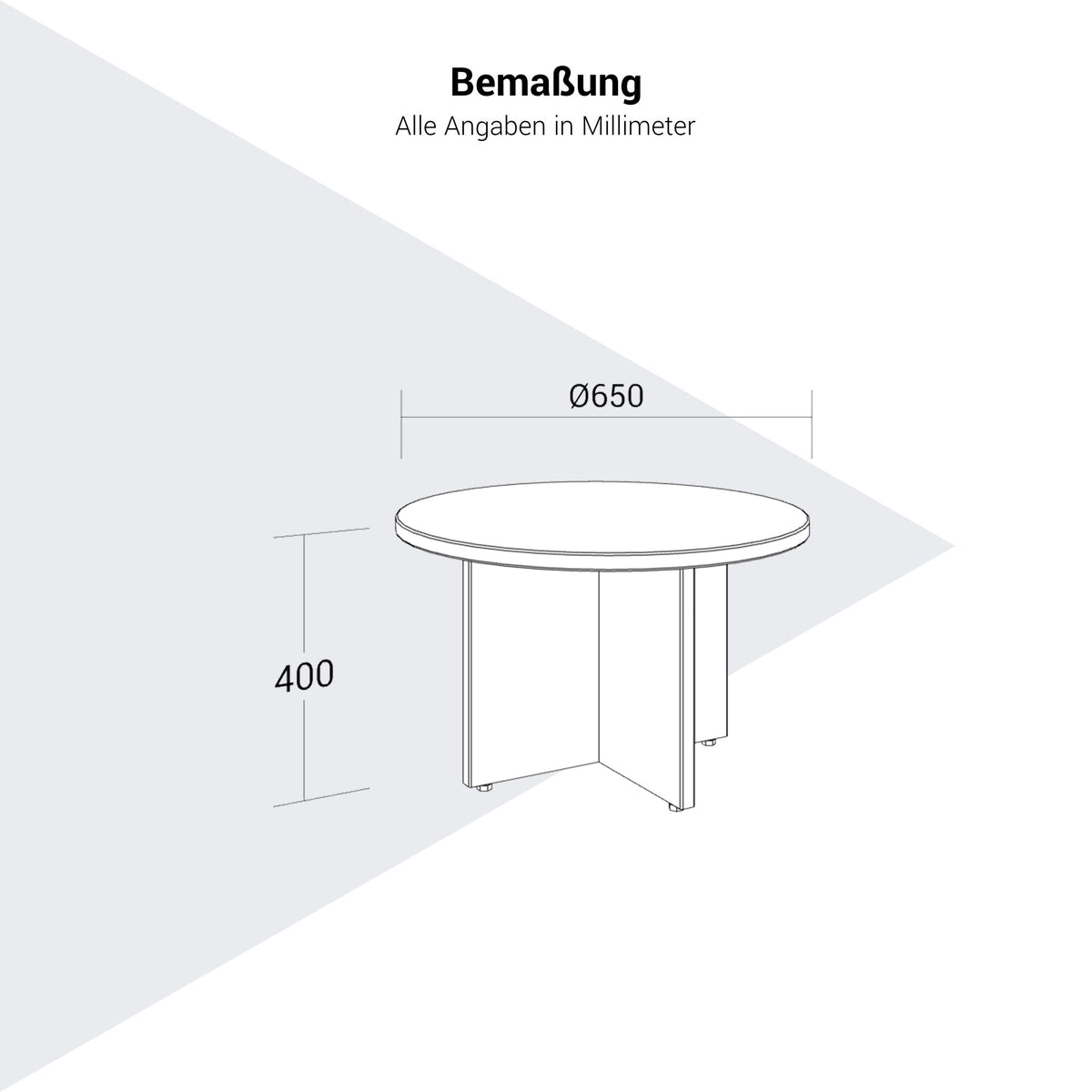 OPTIMA Beistelltisch | Ø 650 mm, rund - 13 Lightbox Main Image