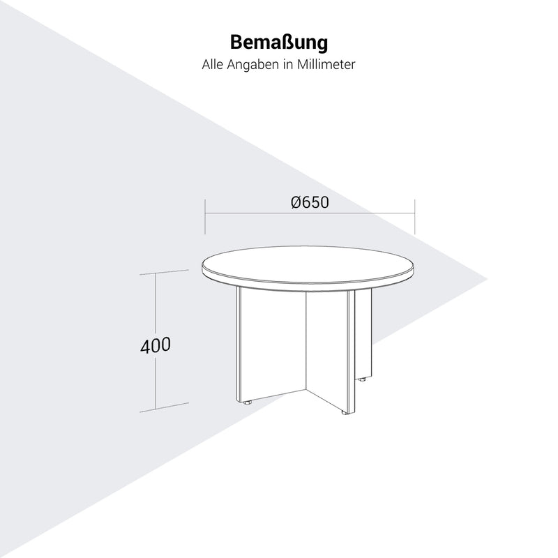 OPTIMA Beistelltisch | Ø 650 mm, rund - 13 Main Image