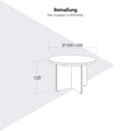 OPTIMA Besprechungstisch | Rund, Ø 1000 - 1200 mm - 12 Thumbnail Image