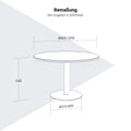 OPTIMA Besprechungstisch | Rund, Ø800-1200 mm, Perlgrau - 8 Thumbnail Image