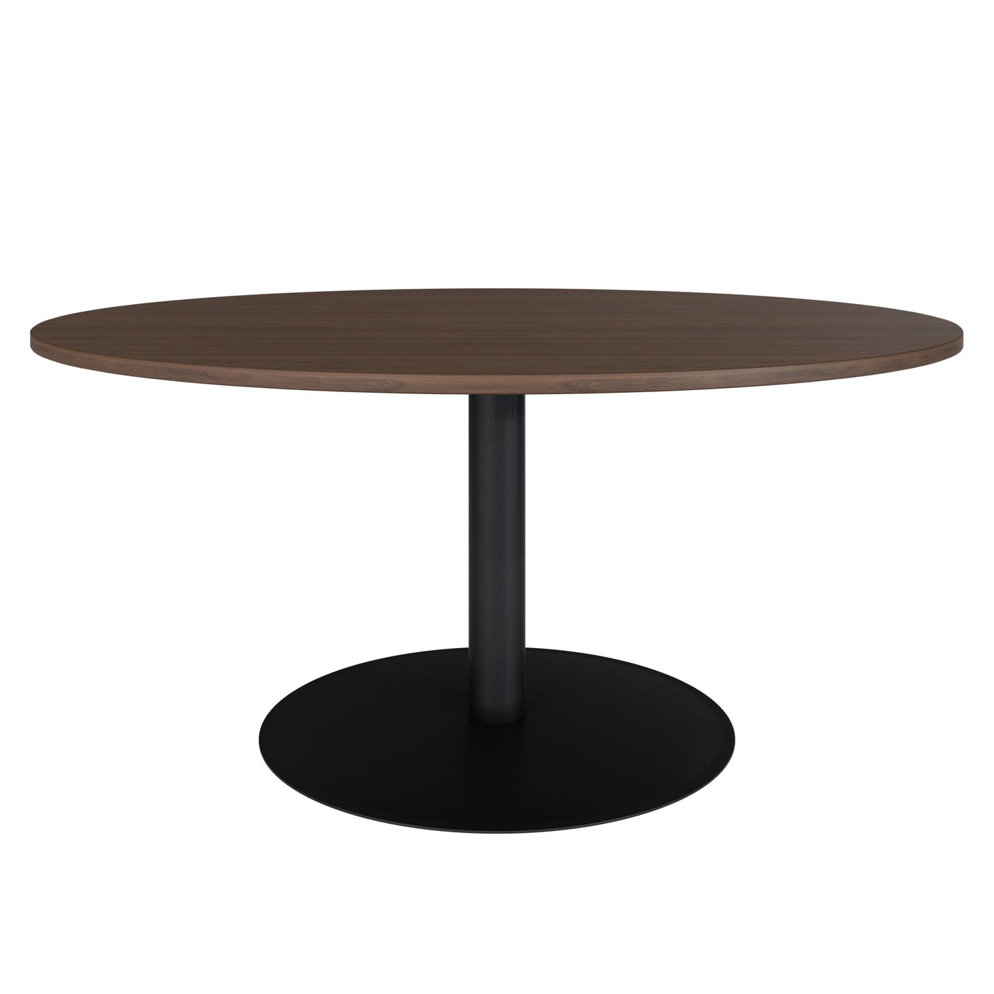 OPTIMA Besprechungstisch | Rund, Ø800-1200 mm, Nussbaum