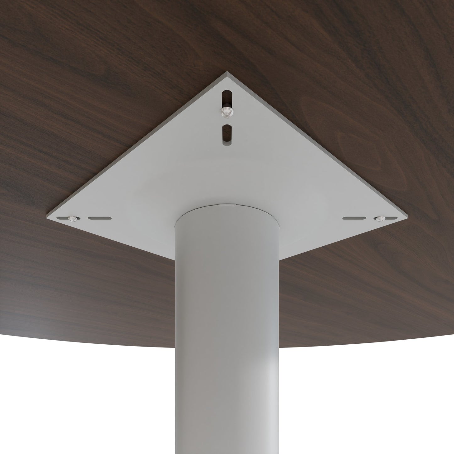 OPTIMA Besprechungstisch | Rund, Ø800-1200 mm, Nussbaum