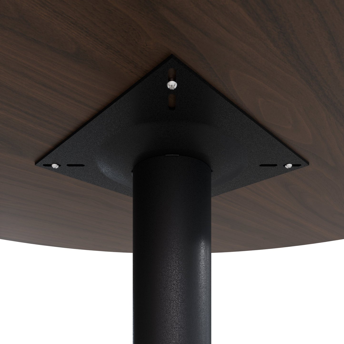 OPTIMA Besprechungstisch | Rund, Ø800-1200 mm, Nussbaum