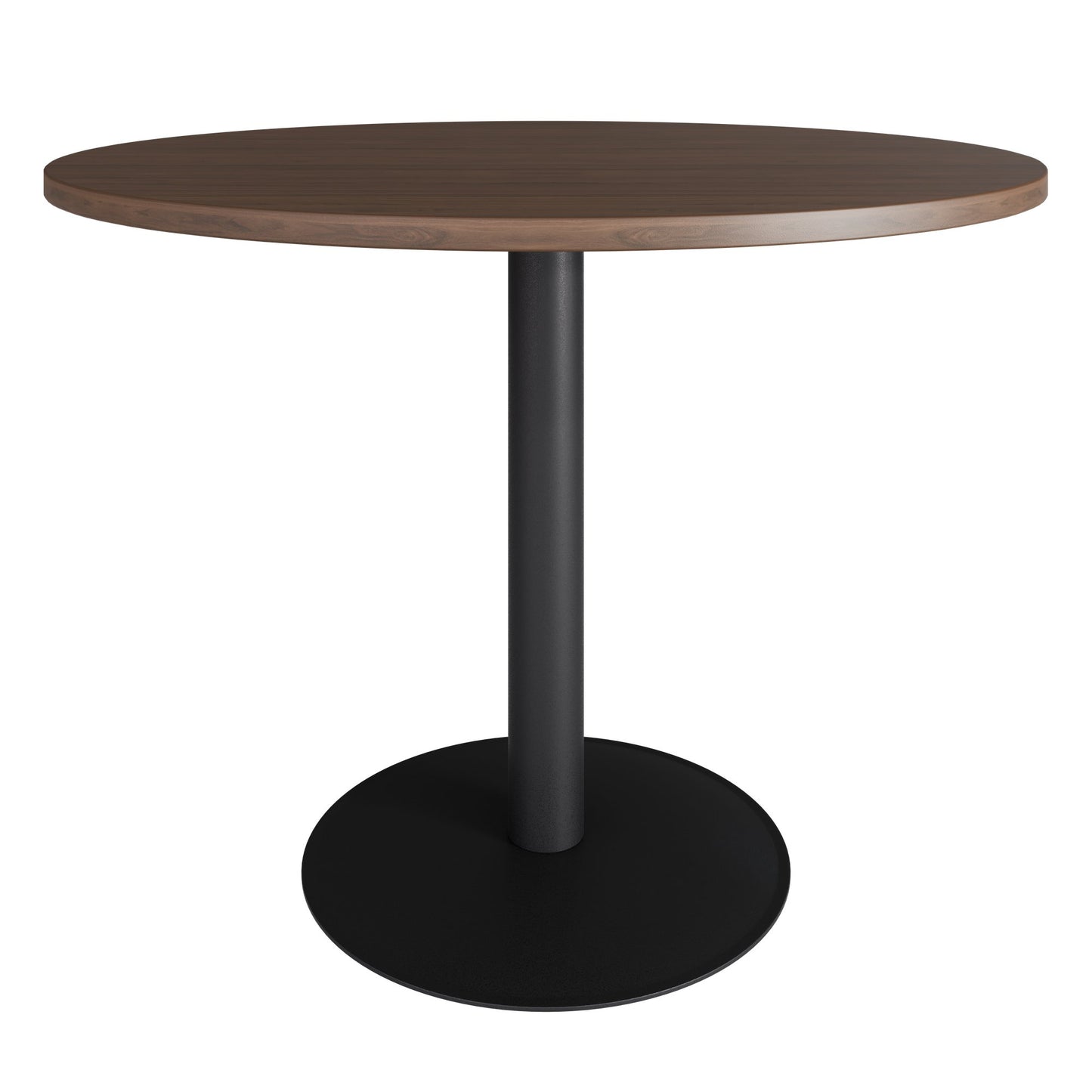 OPTIMA Besprechungstisch | Rund, Ø800-1200 mm, Nussbaum