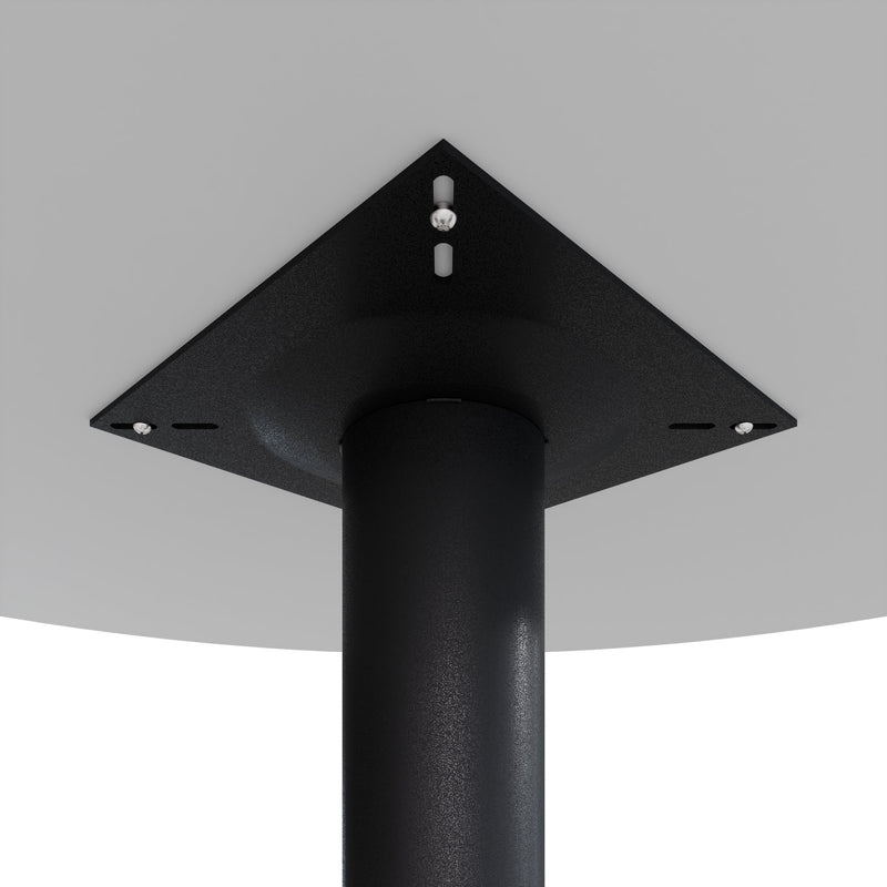OPTIMA Conference table | Round, Ø800-1200 mm, Pearl gray  - 3 Main Image